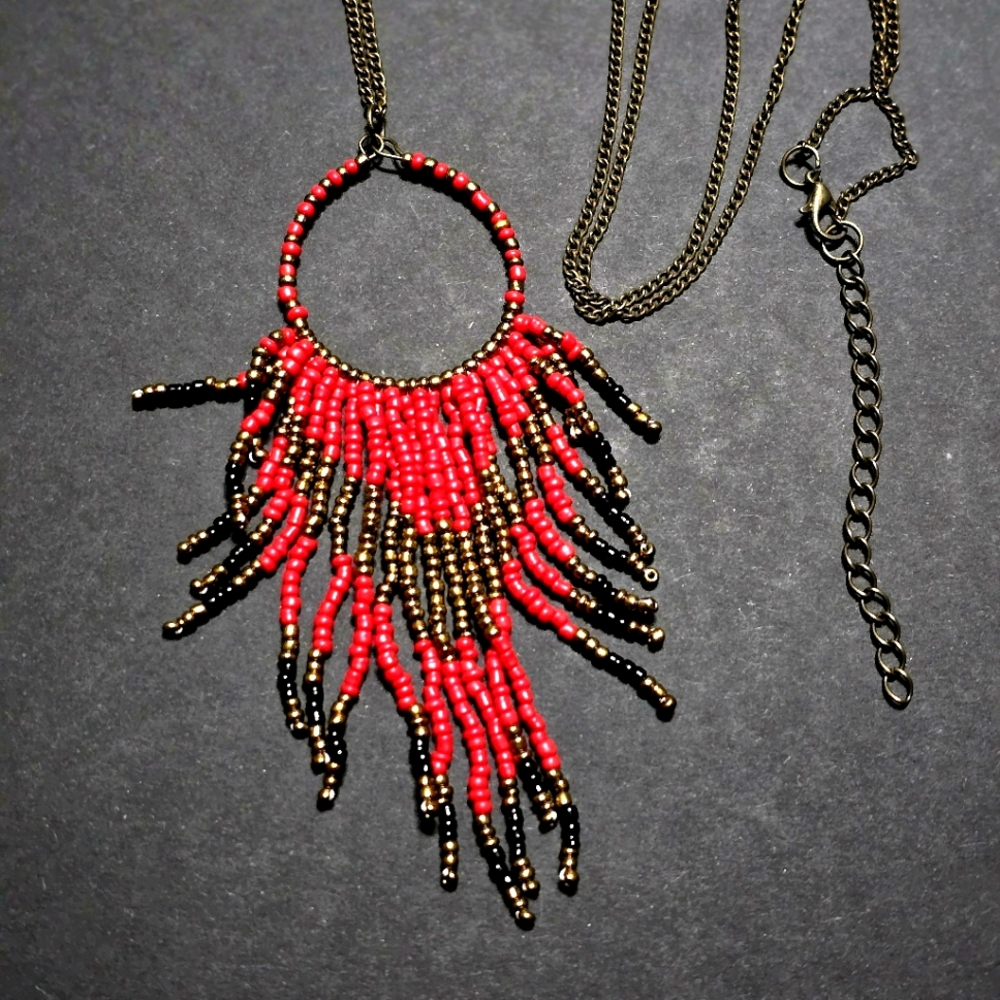 $2 with $5+ Bundle• 23" Necklace with Glass Seed Beads